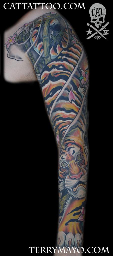 Tattoos - tiger sleeve 01 - 62478